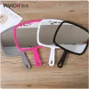 【 Weiwei 】 Hair salon makeup mirror, barber's special large-sized hand mirror, professional mirror handle, makeup rearview mirror Specification image